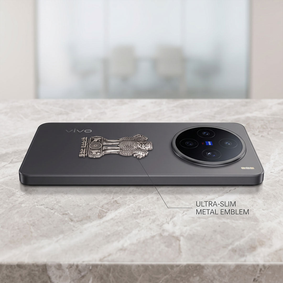 Vivo X200T 5G Compatible Satyamev Jayate 3D Metal Emblem Sticker