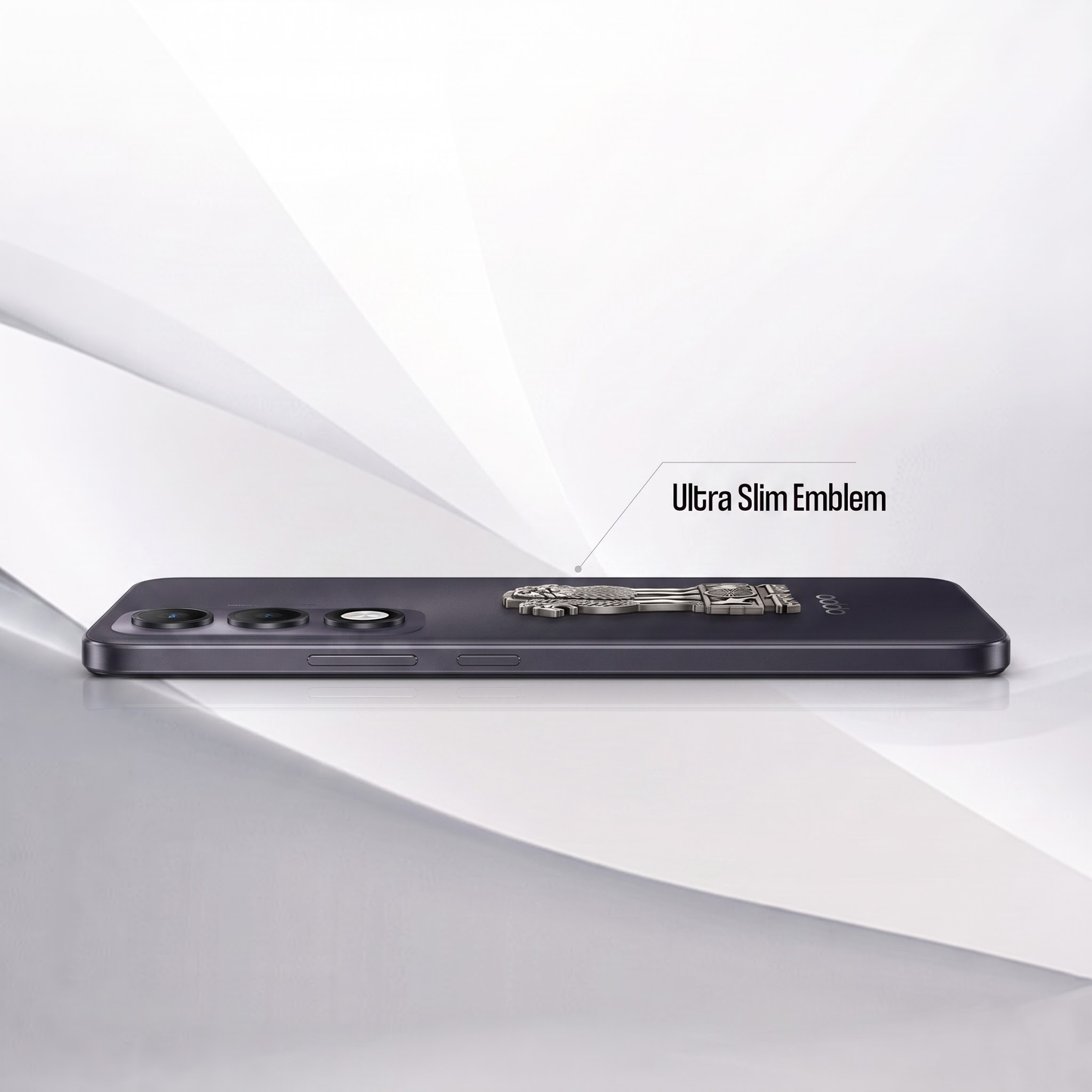 Oppo K13x 5G Compatible Satyamev Jayate 3D Metal Emblem Sticker