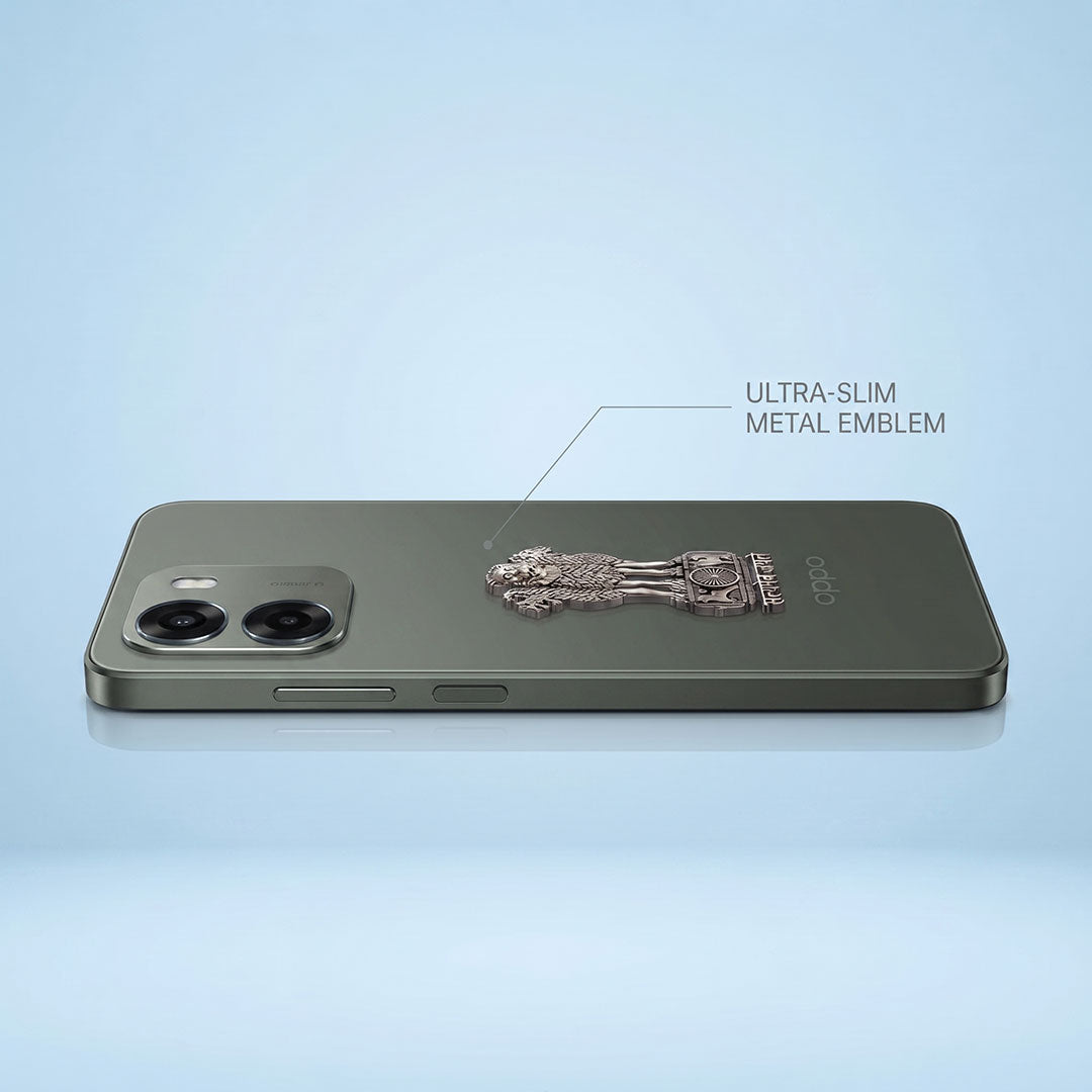 Oppo A6x 5G Compatible Satyamev Jayate 3D Metal Emblem Sticker