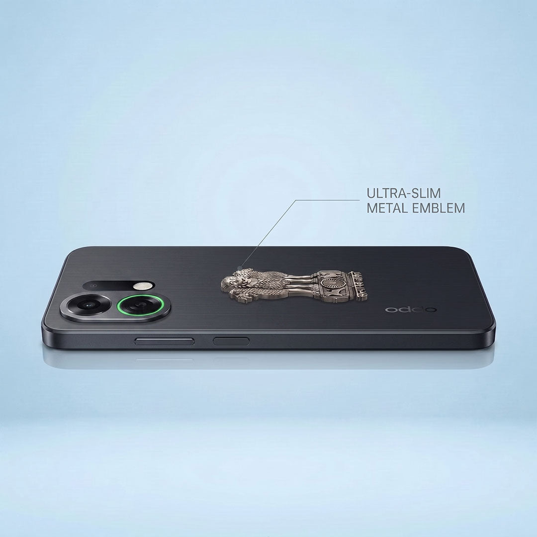 Oppo K13 Turbo Pro 5G Compatible Satyamev Jayate 3D Metal Emblem Sticker