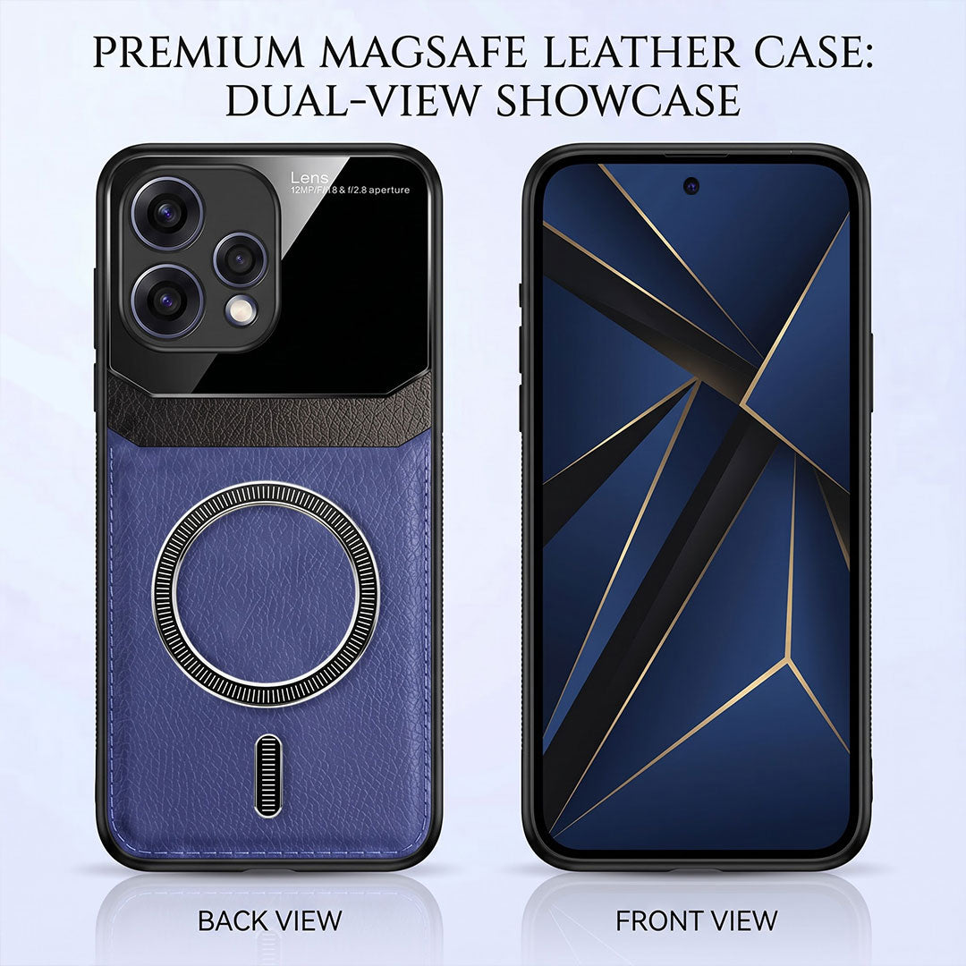Oppo Reno 15 5G Premium Magsafe Magnetic Leather Lens Protective Case