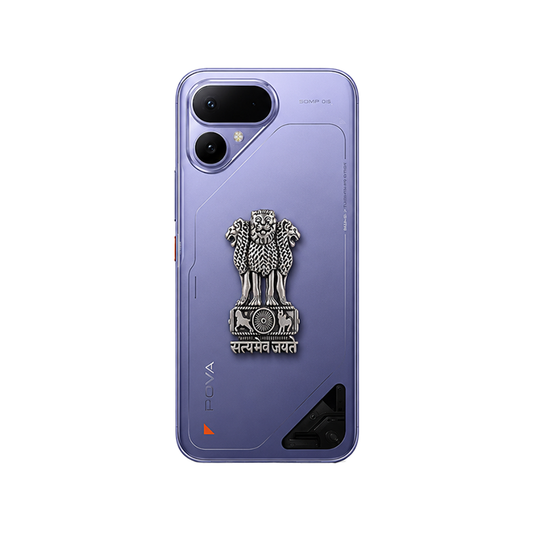 Tecno Pova Curve 2 5G Compatible Satyamev Jayate 3D Metal Emblem Sticker