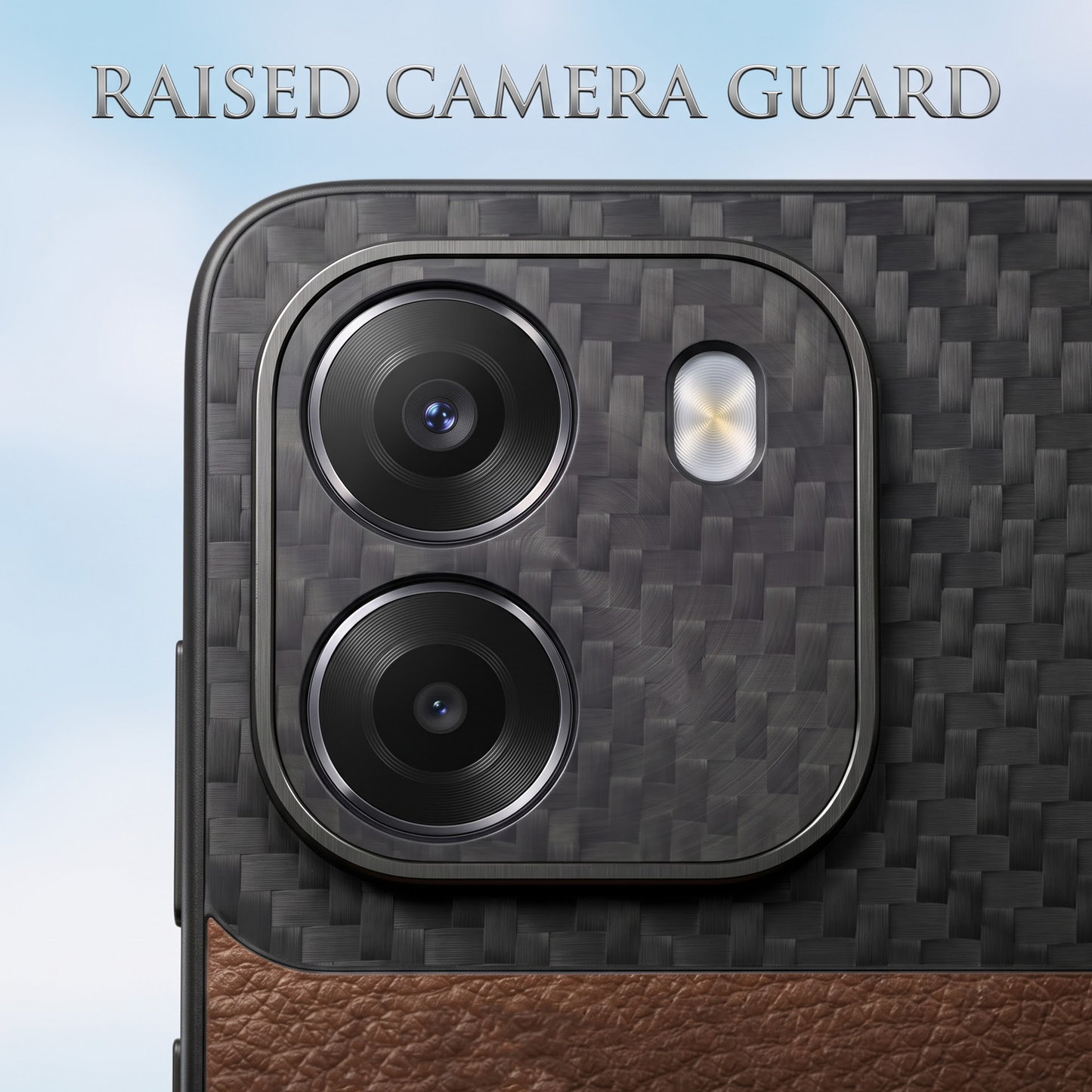 Oppo K14 5G Satyamev Jayate 2-in-1 Emblem Carbon Fiber Leather Phone Case