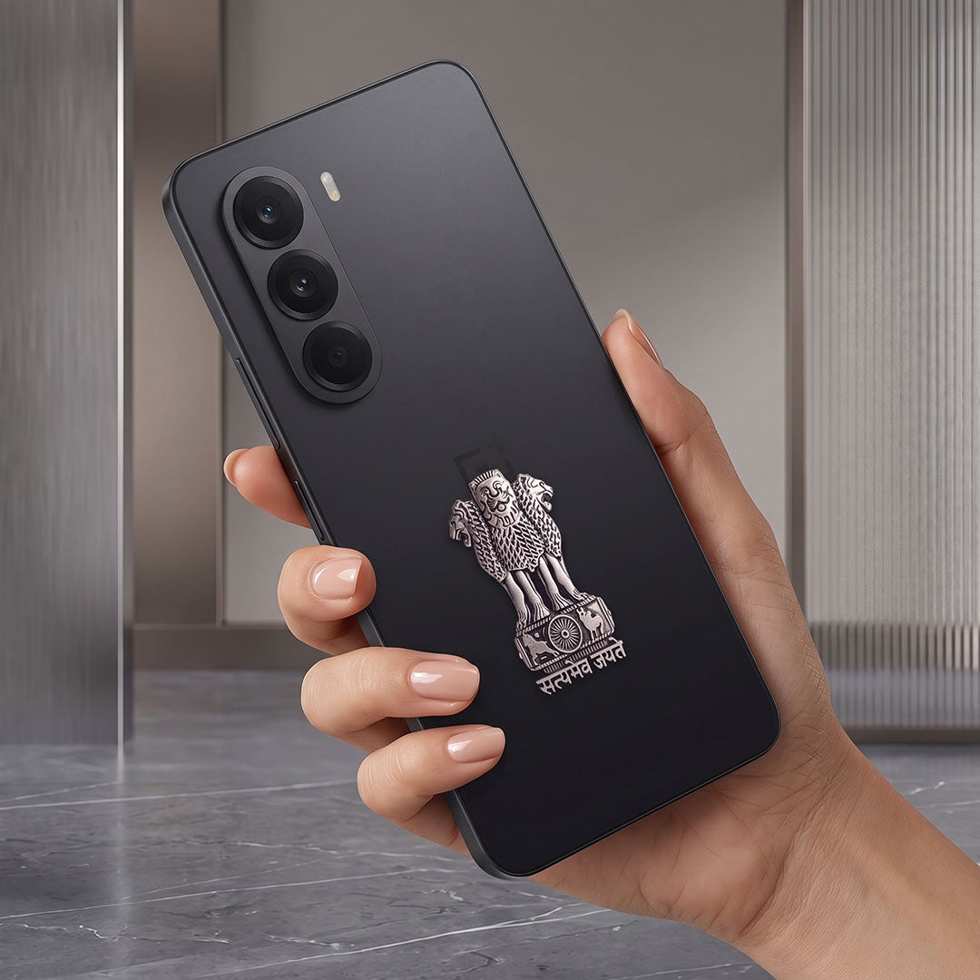 OnePlus Nord CE6 Lite 5G Compatible Satyamev Jayate 3D Metal Emblem Sticker