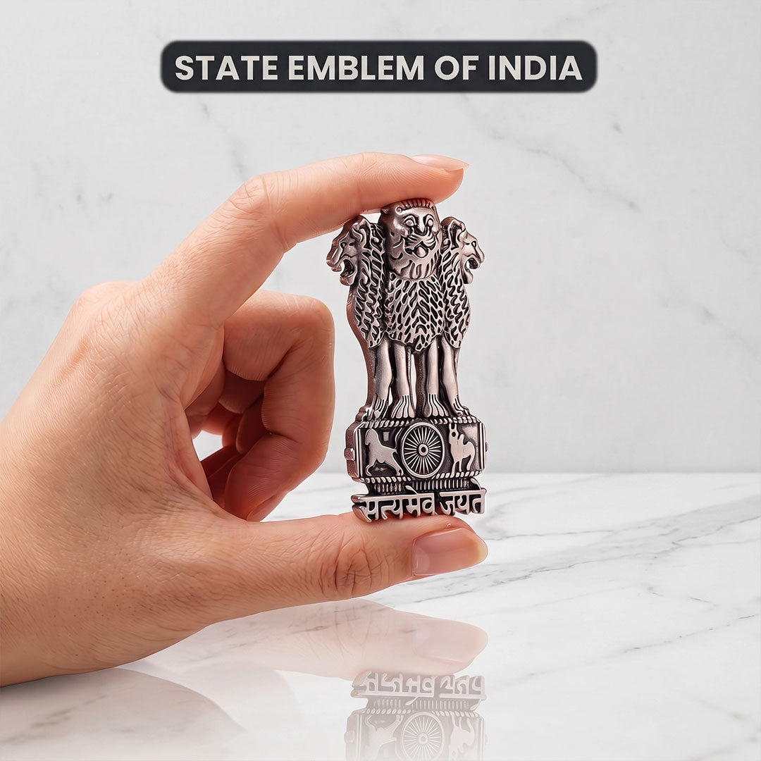 Vivo Y36 5G Compatible Satyamev Jayate 3D Metal Emblem Sticker