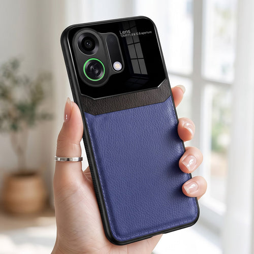 Oppo k13 Turbo 5G Premium Leather Lens Protective Case