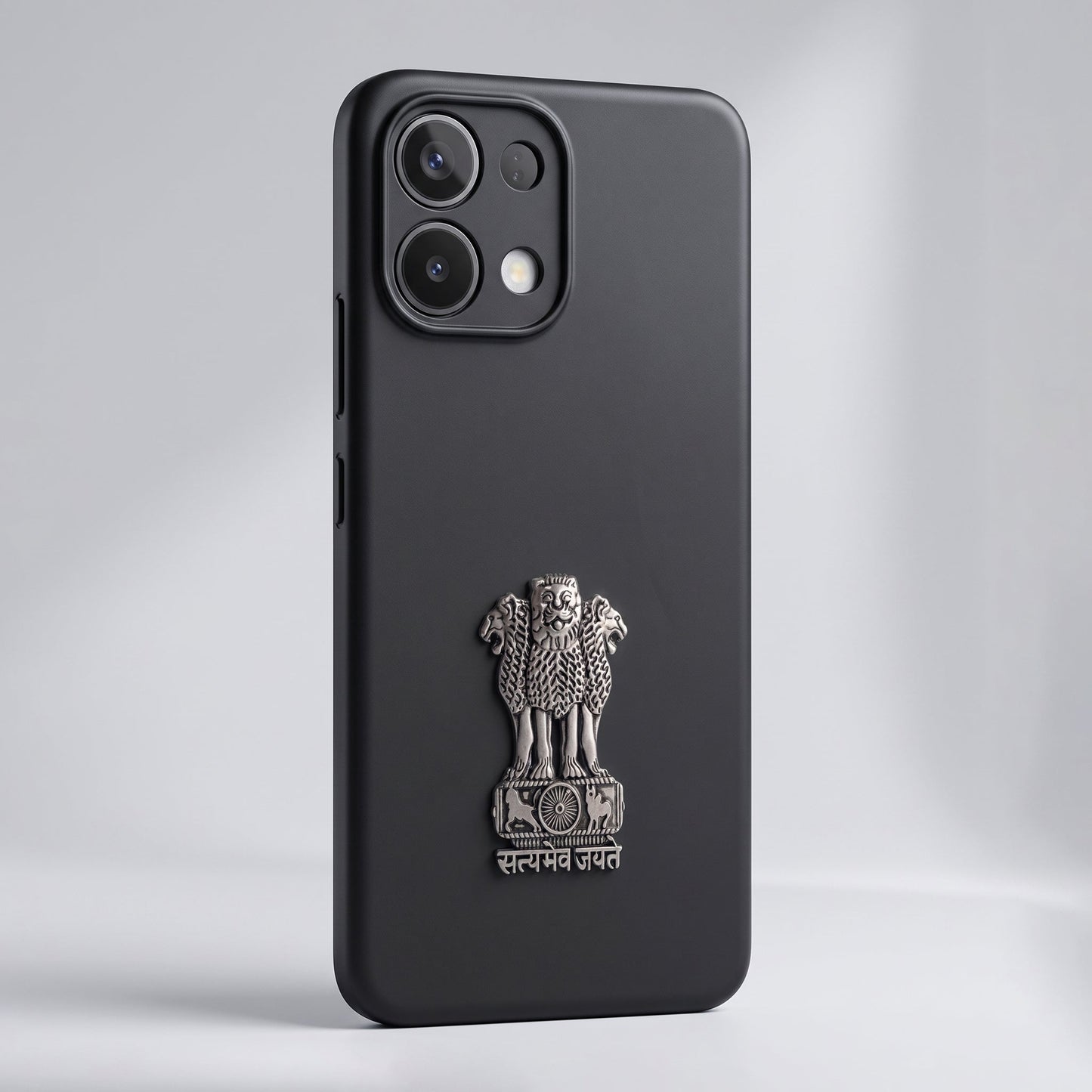 Oppo K13 5G Compatible Satyamev Jayate 3D Metal Emblem Sticker