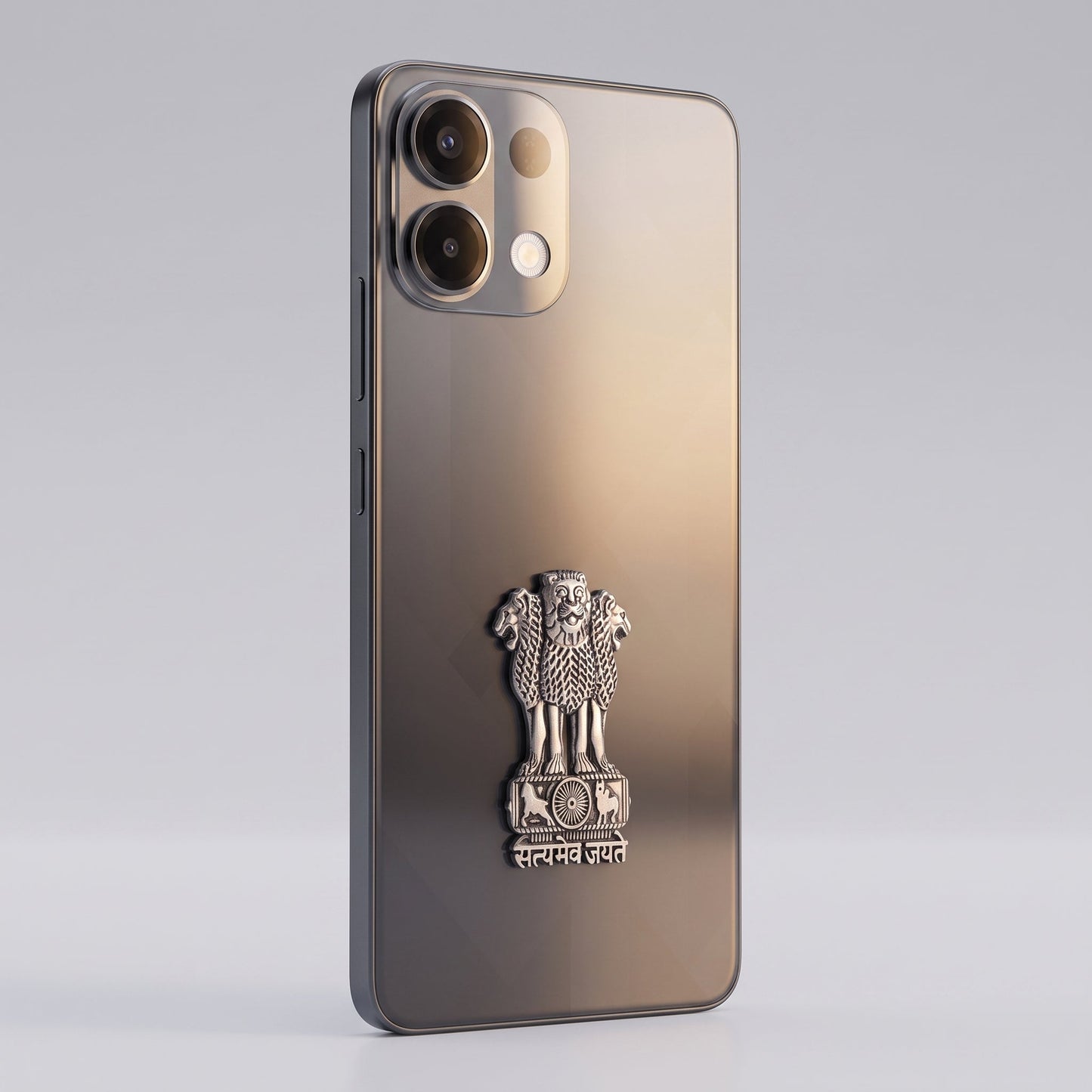 Oppo K13 5G Compatible Satyamev Jayate 3D Metal Emblem Sticker