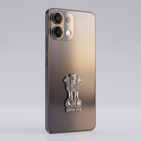 Oppo K13 5G Compatible Satyamev Jayate 3D Metal Emblem Sticker