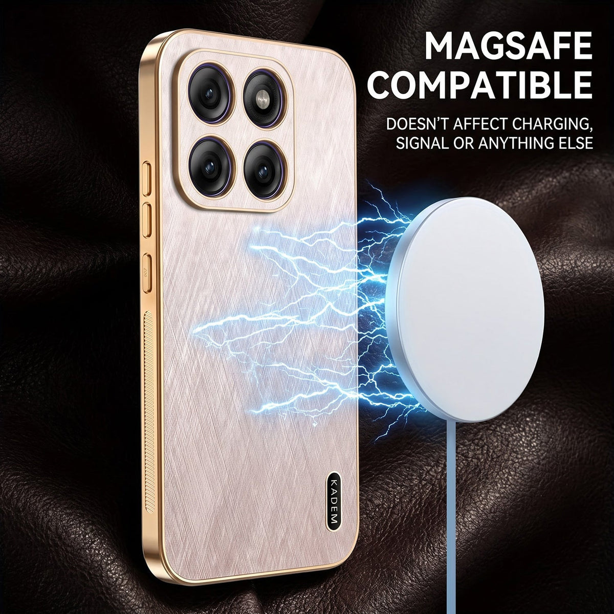 Motorola Edge 70 Fusion 5G Premium Electroplated Frame Gold Thread Pattern Soft Case
