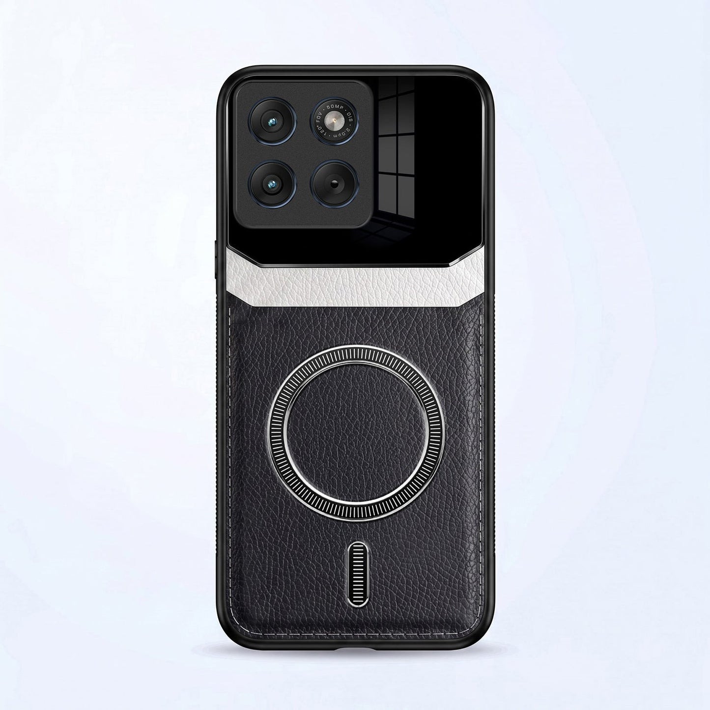 Motorola Edge 70 5G Premium Magsafe Magnetic Leather Lens Protective Case
