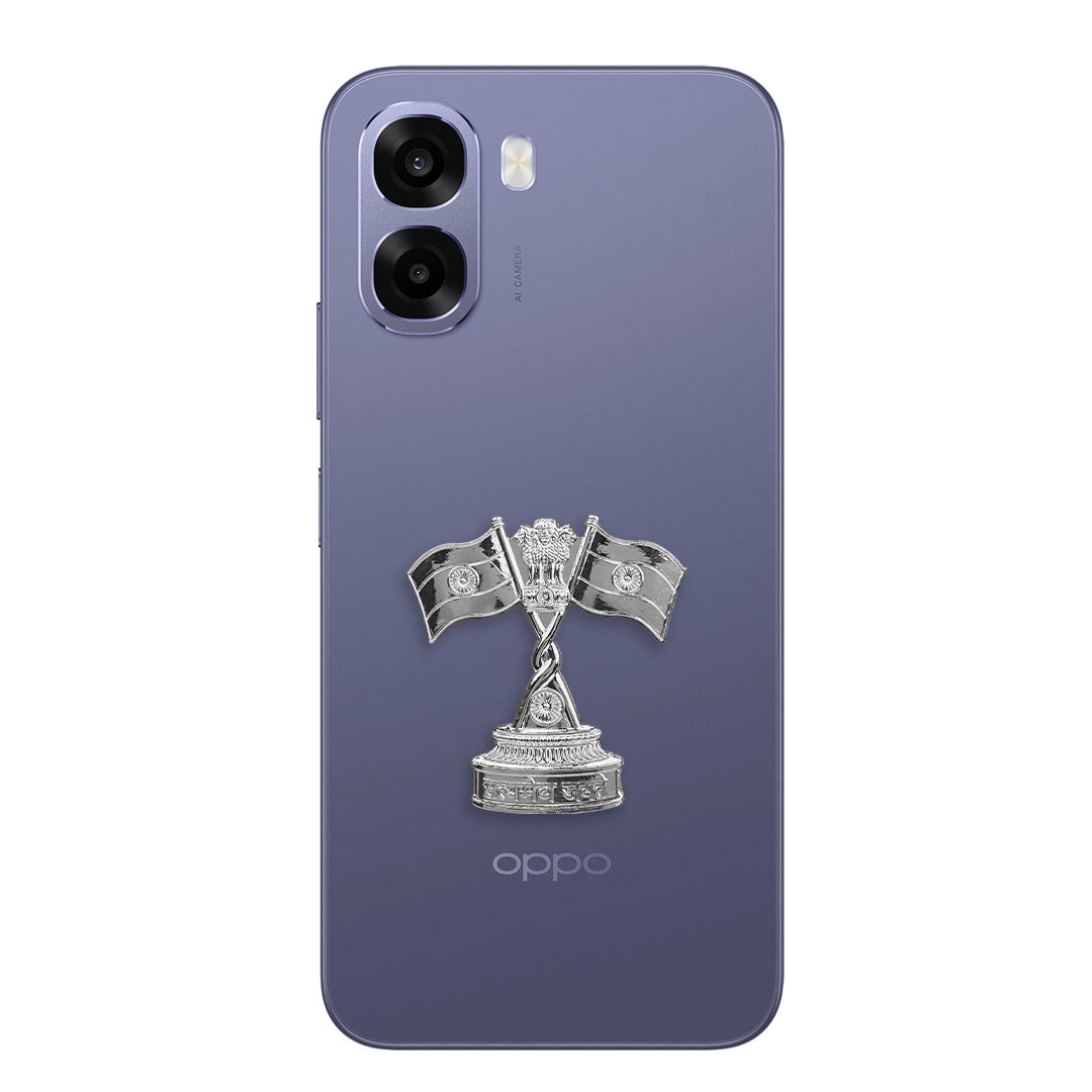 Oppo A6x 5G Compatible Satyamev Jayate 3D Metal Emblem Sticker