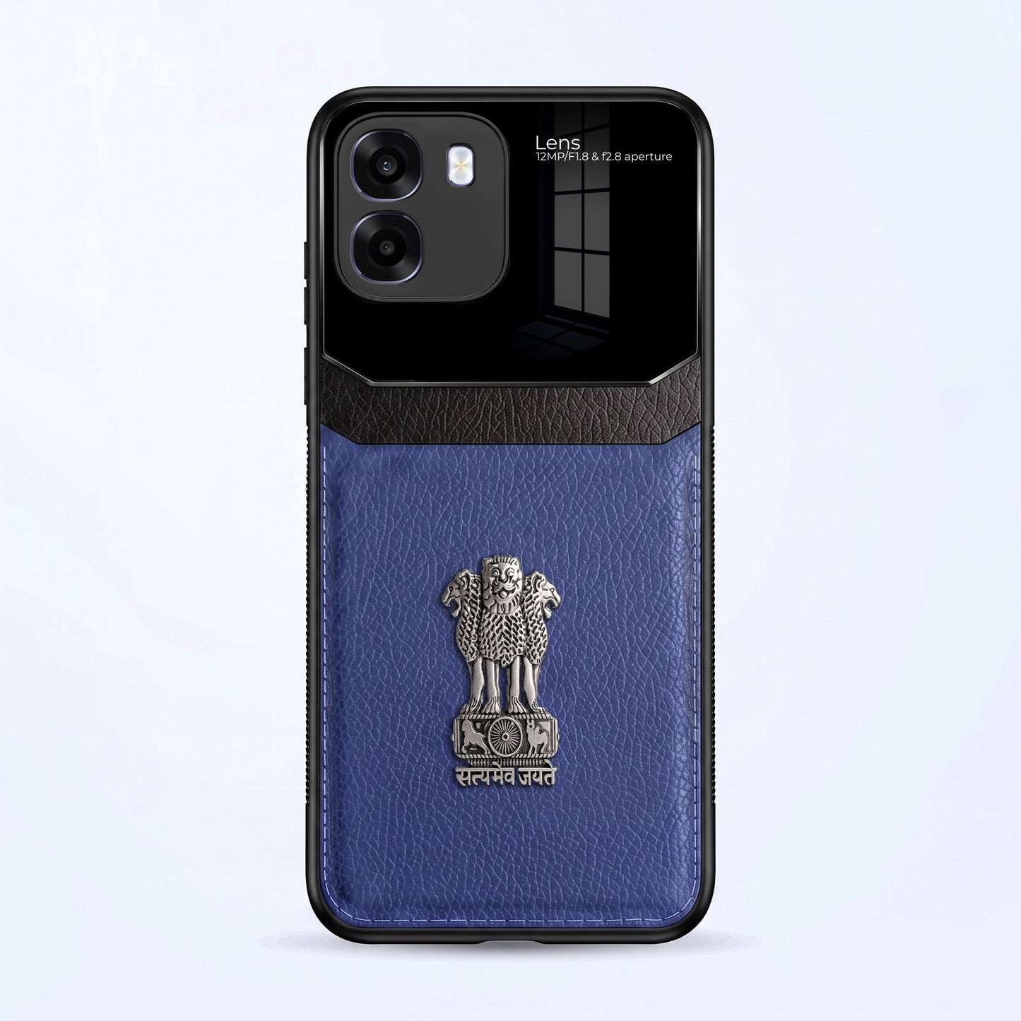 Oppo K14 5G Satyamev Jayate 3D Metal Leather Back Case