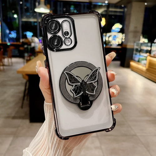 Oppo Reno 14 5G Premium Butterfly Stand Airbags Case