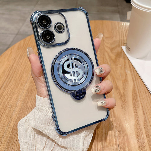 Oppo A5 Pro 5G Four Corner Airbags 100% Original Astro Money Magnet Rotating Dollar Case