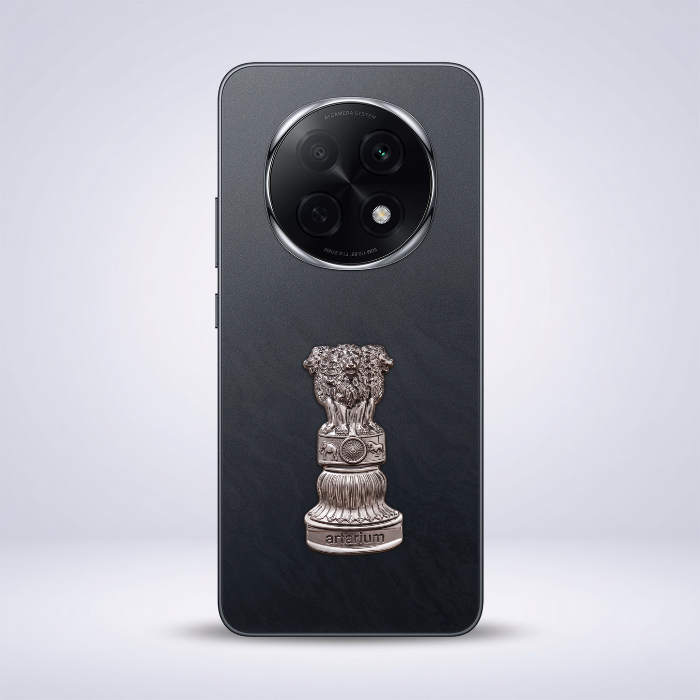 Oppo F29 Pro 5G Compatible Satyamev Jayate 3D Metal Emblem Sticker
