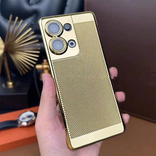 Oppo Reno 13 5G New Mesh Red Electroplated Precision Heat Dissipation Case