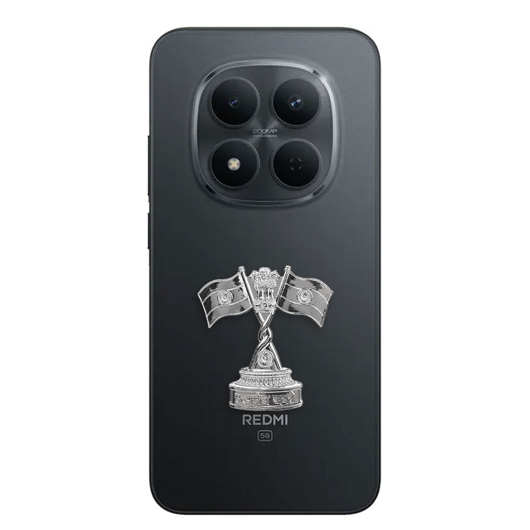Redmi Note 15 Pro+ 5G Compatible Satyamev Jayate 3D Metal Emblem Sticker