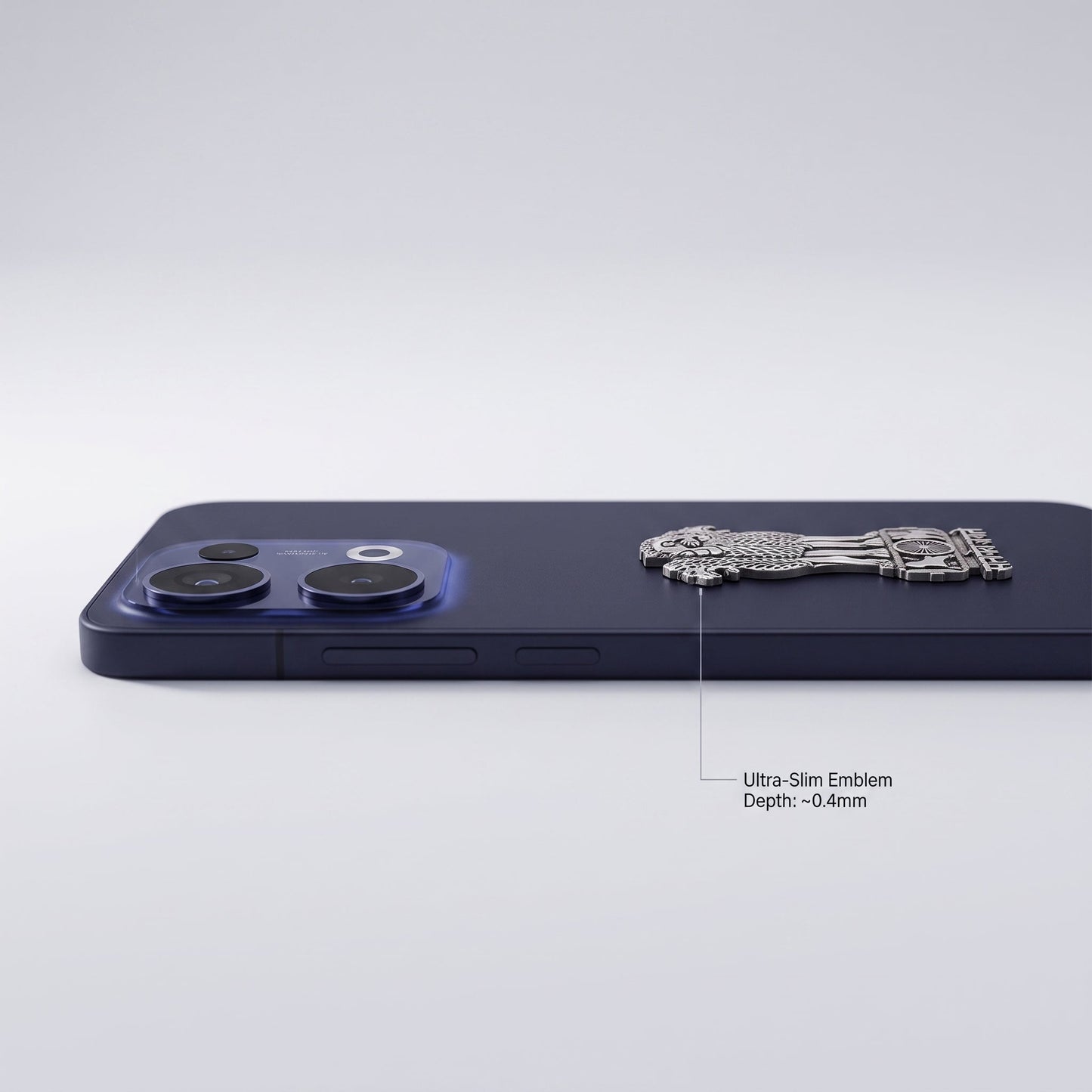 Oppo Reno 13 5G Compatible Satyamev Jayate 3D Metal Emblem Sticker