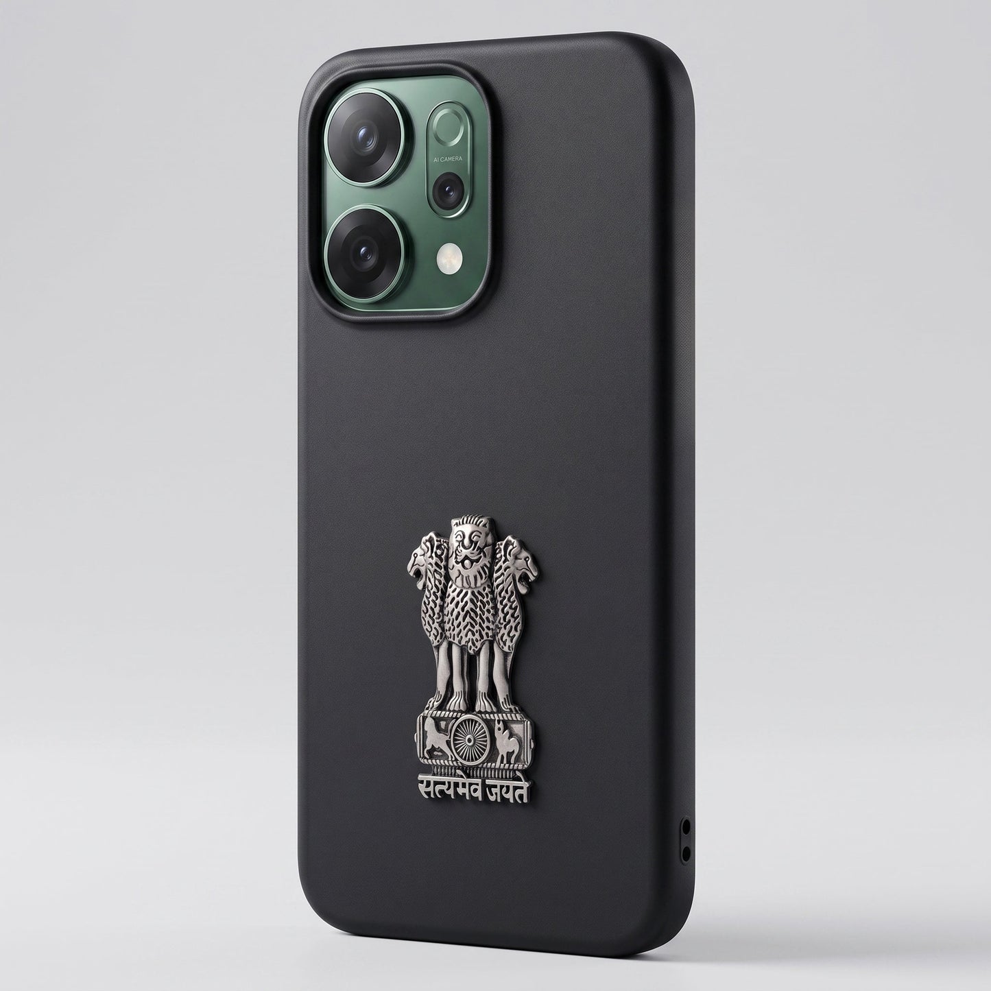 Oppo Reno 14 5G Compatible Satyamev Jayate 3D Metal Emblem Sticker