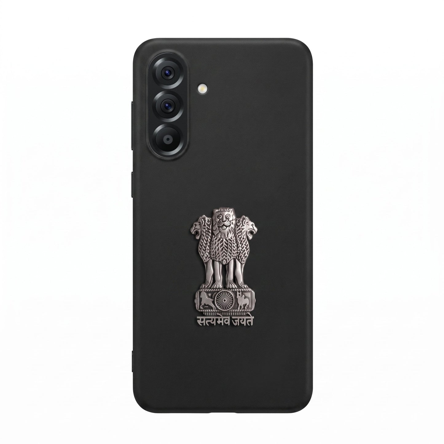 Samsung Galaxy A36 5G Compatible Satyamev Jayate 3D Metal Emblem Sticker