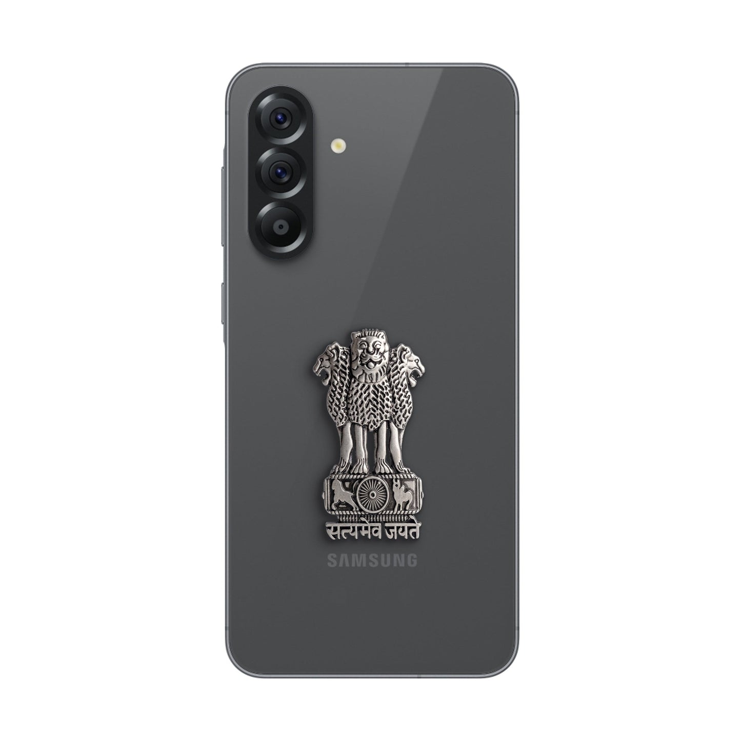 Samsung Galaxy A36 5G Compatible Satyamev Jayate 3D Metal Emblem Sticker