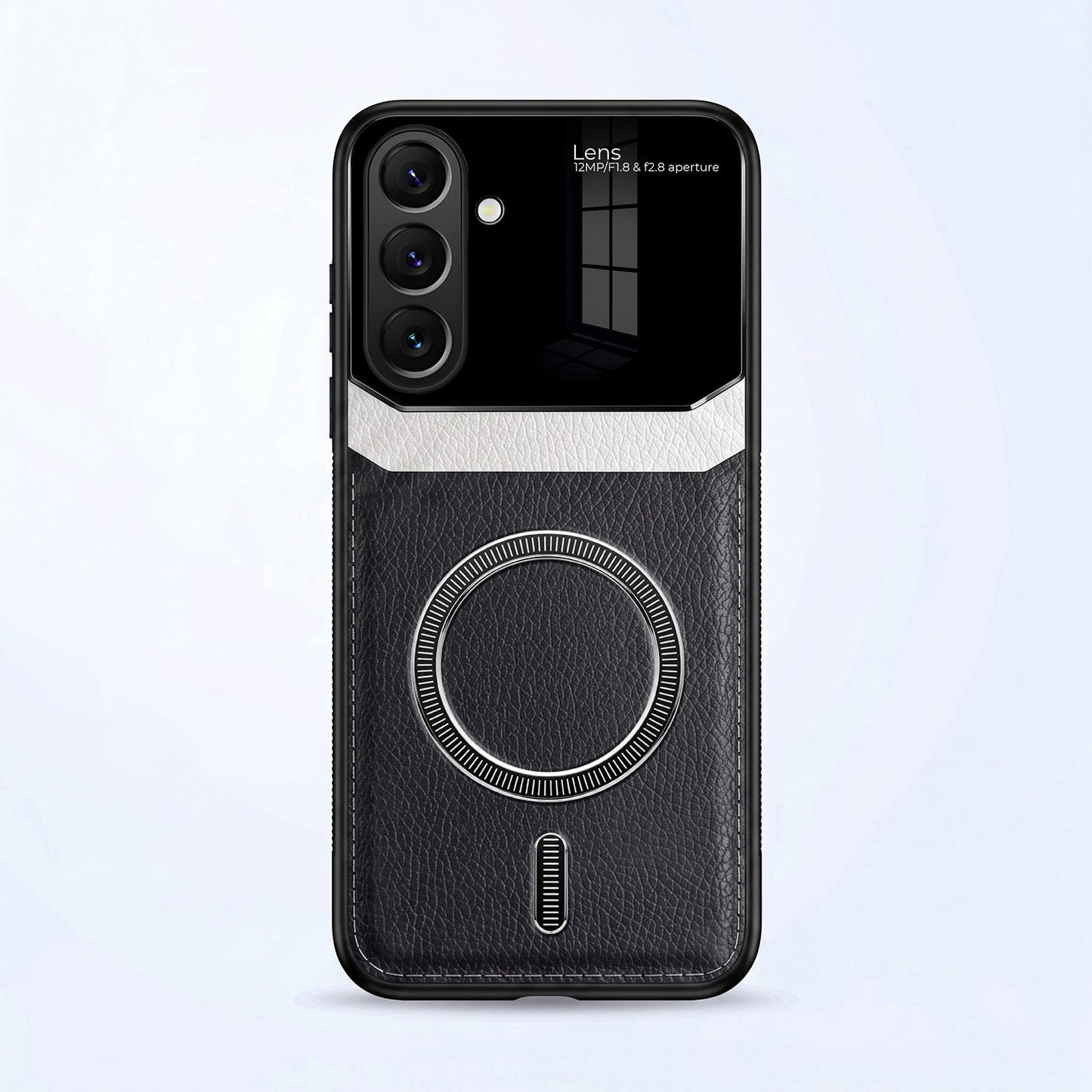 Samsung Galaxy A57 5G Premium Magsafe Magnetic Leather Lens Protective Case