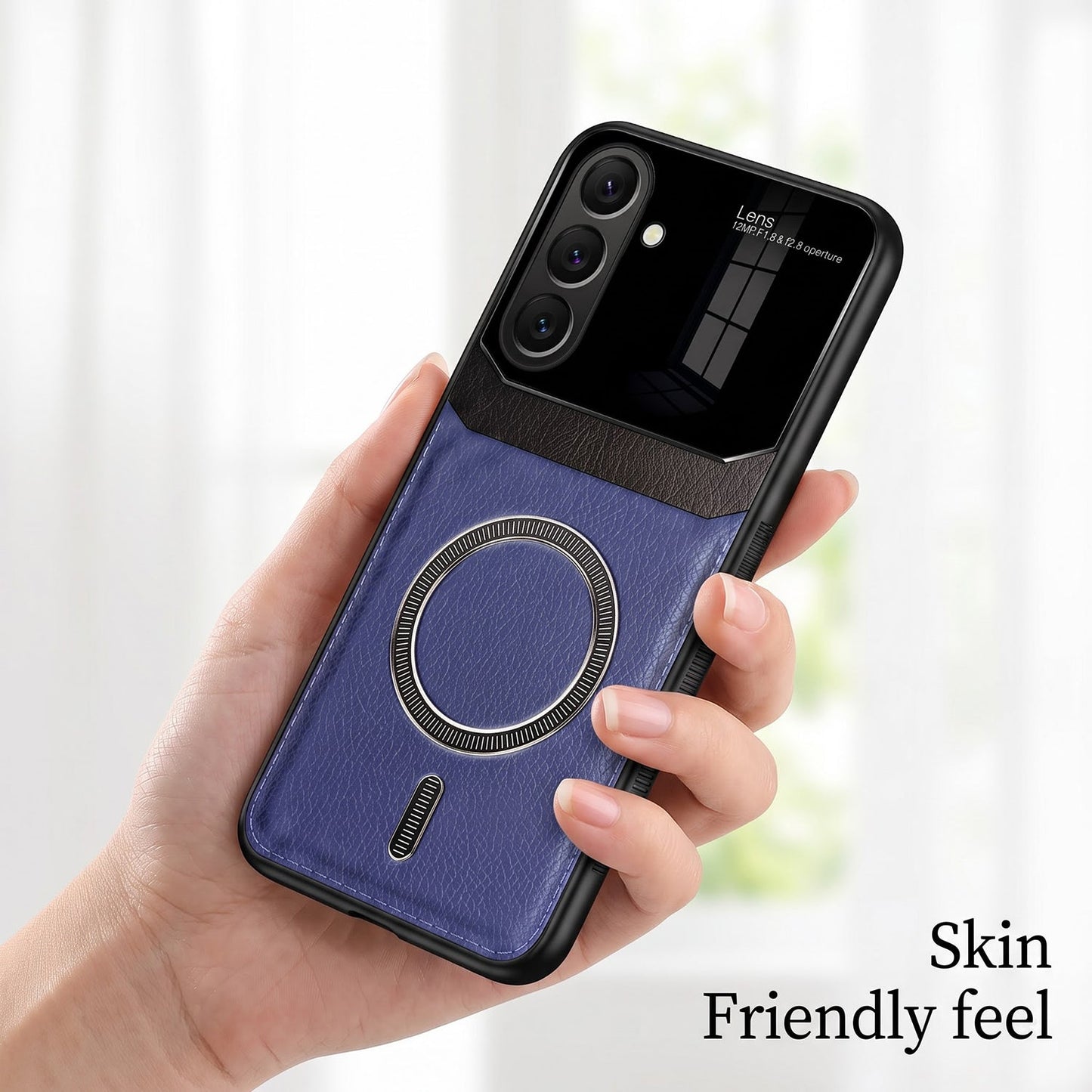 Samsung Galaxy A27 5G Premium Magsafe Magnetic Leather Lens Protective Case