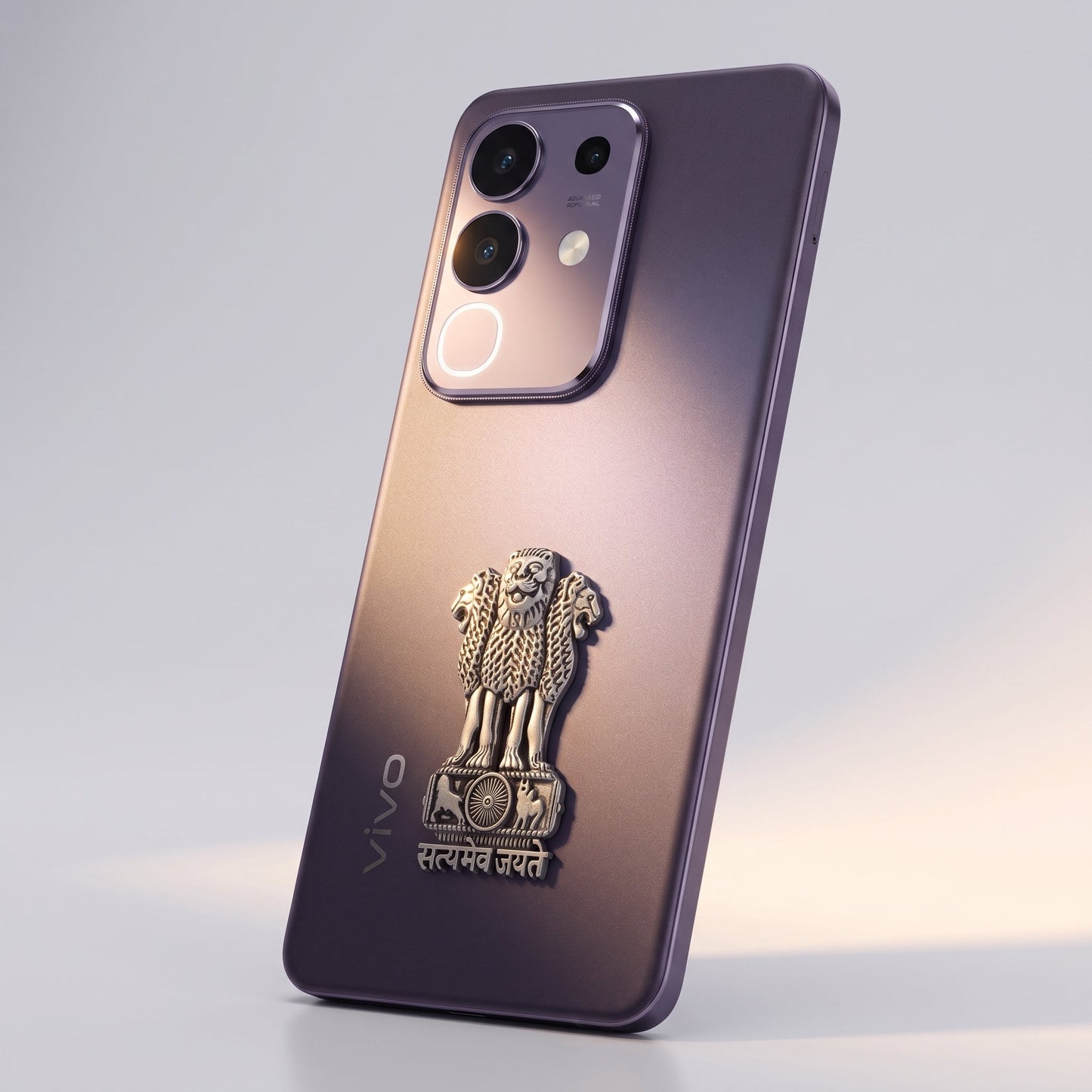 Vivo T4x 5G Compatible Satyamev Jayate 3D Metal Emblem Sticker