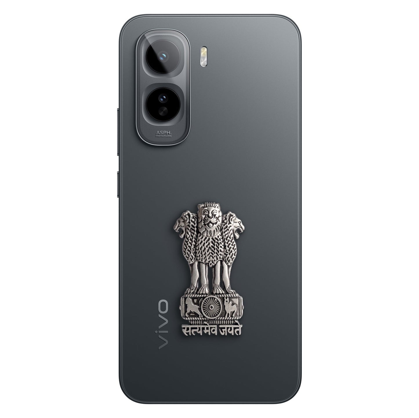 Vivo T5 Pro 5G Compatible Satyamev Jayate 3D Metal Emblem Sticker