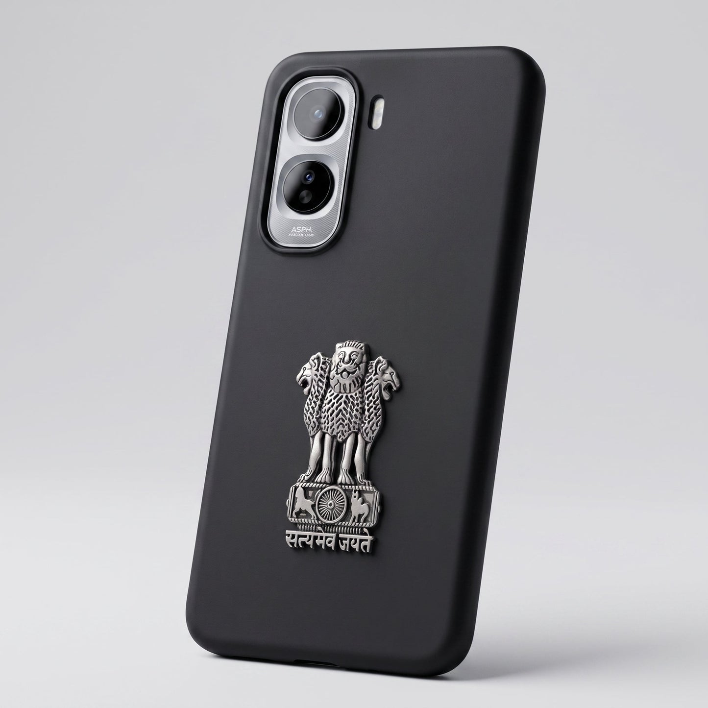 Vivo T5 Pro 5G Compatible Satyamev Jayate 3D Metal Emblem Sticker