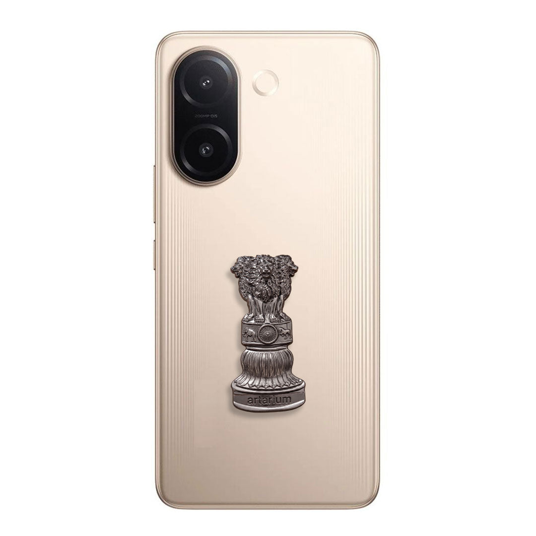 Vivo V60e 5G Compatible Satyamev Jayate 3D Metal Emblem Sticker