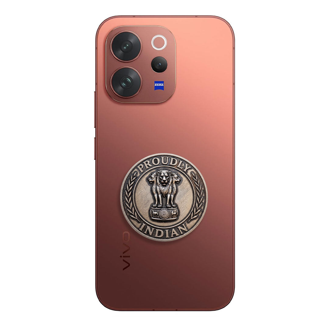 Vivo V70 Elite 5G Compatible Satyamev Jayate 3D Metal Emblem Sticker