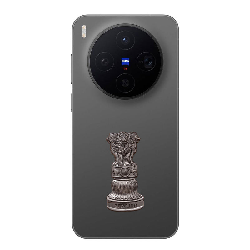 Vivo X300 5G Compatible Satyamev Jayate 3D Metal Emblem Sticker