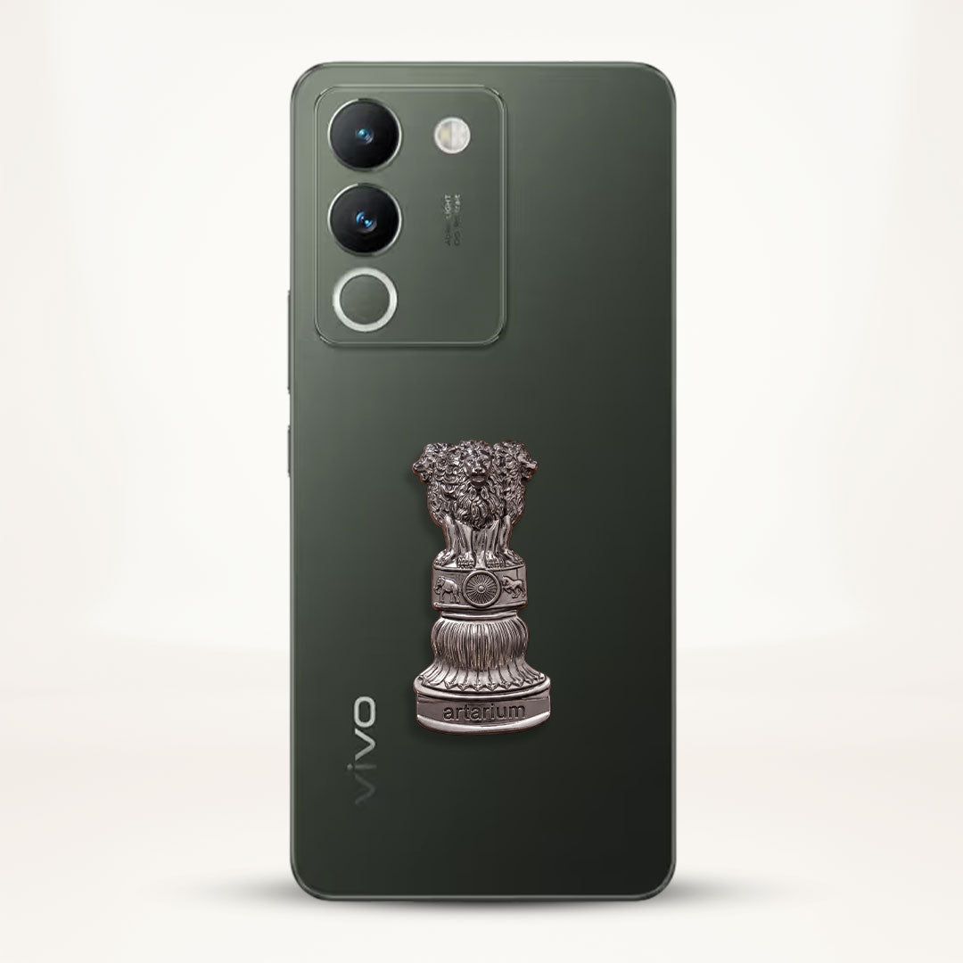 Vivo Y200 5G Compatible Satyamev Jayate 3D Metal Emblem Sticker
