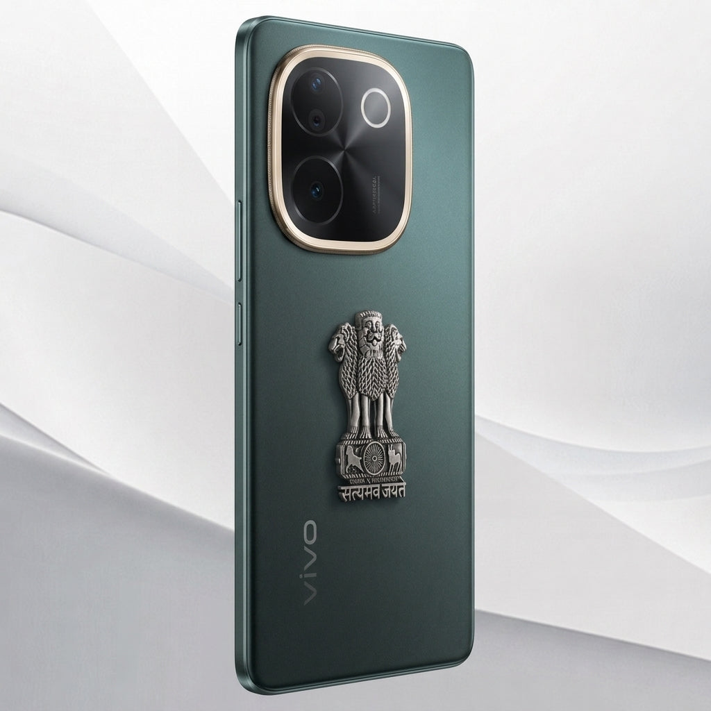 Vivo T3 Pro 5G Compatible Satyamev Jayate 3D Metal Emblem Sticker