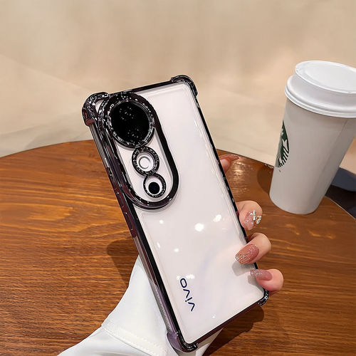 Vivo V40 Pro 5G Transparent Shockproof Case With Airbag Corners