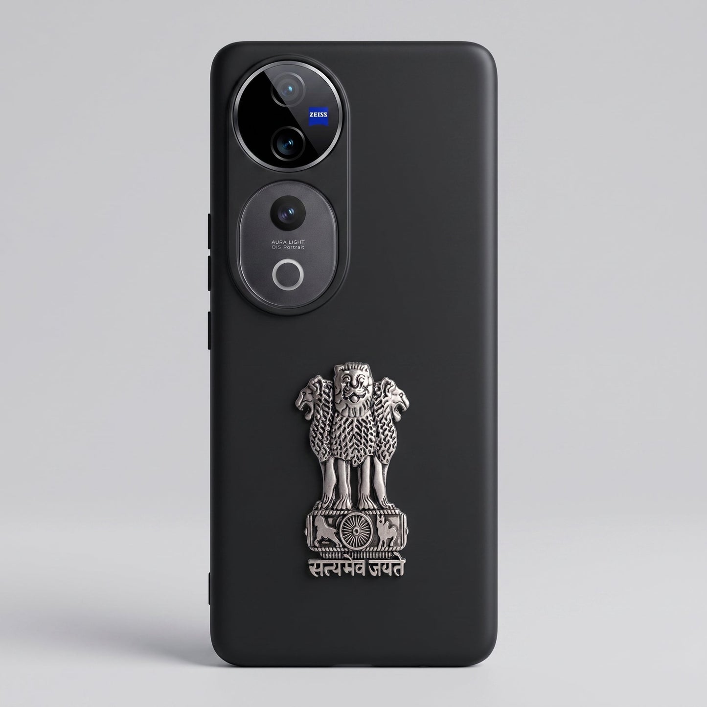 Vivo V40 Pro 5G Compatible Satyamev Jayate 3D Metal Emblem Sticker