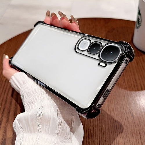 Vivo Y400 Pro 5G Transparent Shockproof Case With Airbag Corners