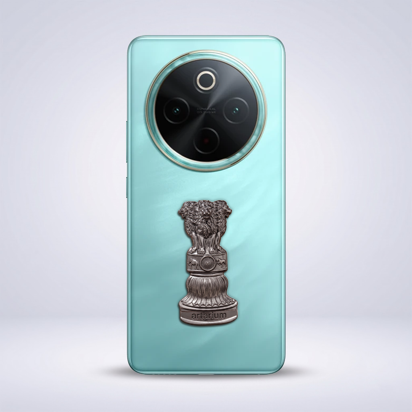Vivo T4 5G Compatible Satyamev Jayate 3D Metal Emblem Sticker
