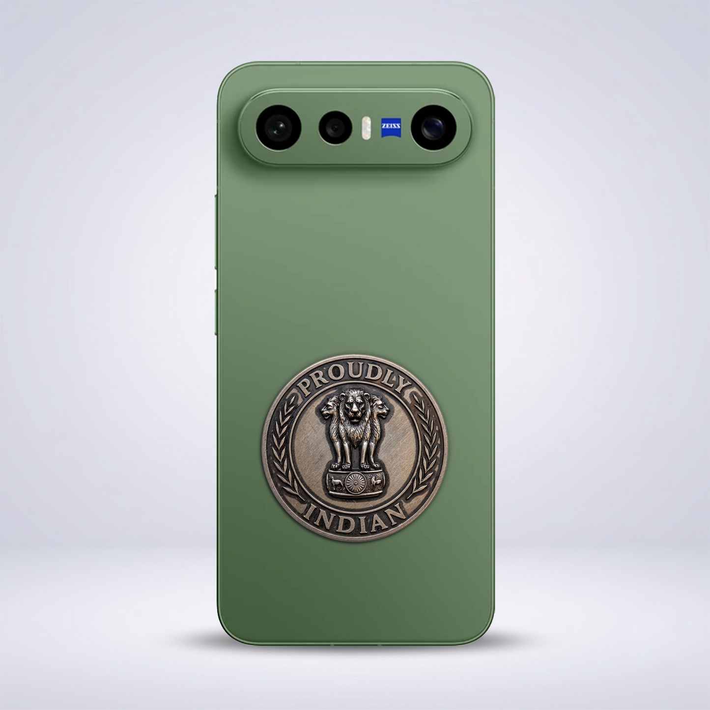 Vivo X300 FE 5G Compatible Satyamev Jayate 3D Metal Emblem Sticker