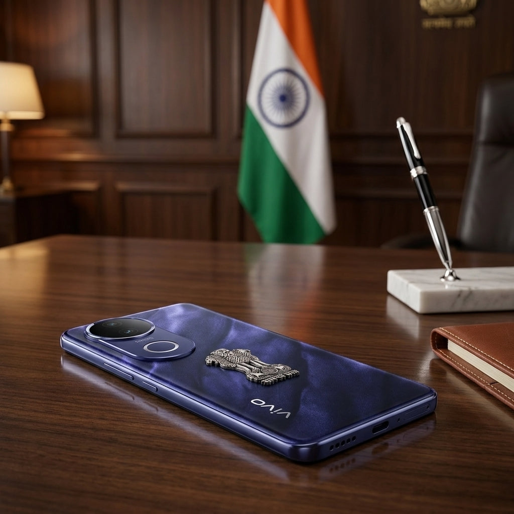 Vivo T4R 5G Compatible Satyamev Jayate 3D Metal Emblem Sticker