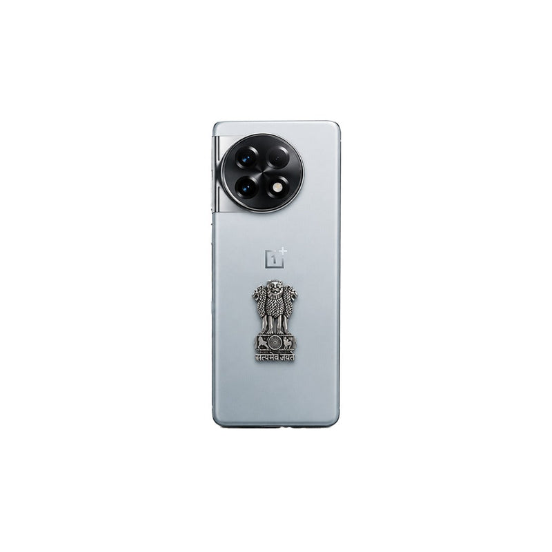 OnePlus 11R 5G Compatible Satyamev Jayate 3D Metal Emblem Sticker