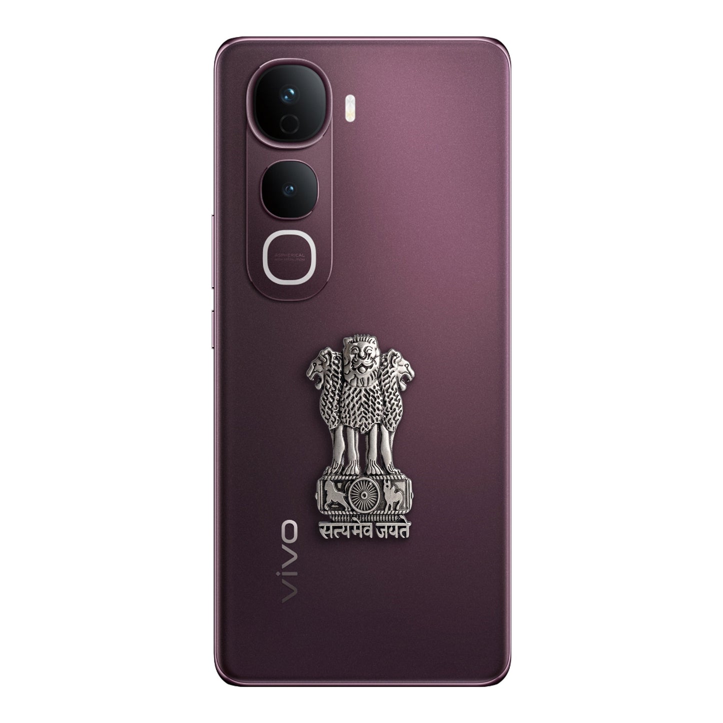 Vivo Y400 Pro 5G Compatible Satyamev Jayate 3D Metal Emblem Sticker