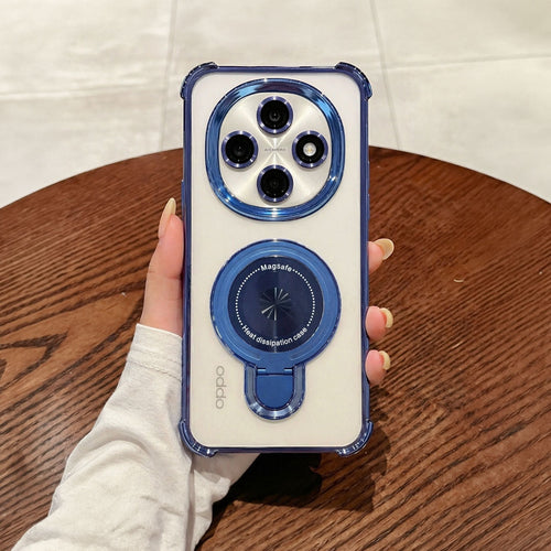 Oppo F31 Pro 5G Luxury Four Corner Invincible Bracket Ring Stand Case