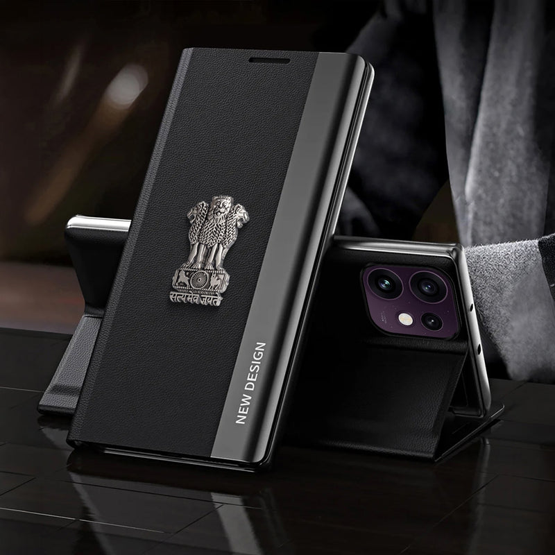 Oppo Reno 16 5G Satyamev Jayate Flip Leather Case