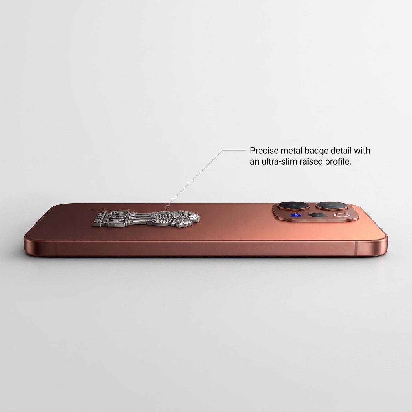 Vivo V70 Elite 5G Compatible Satyamev Jayate 3D Metal Emblem Sticker